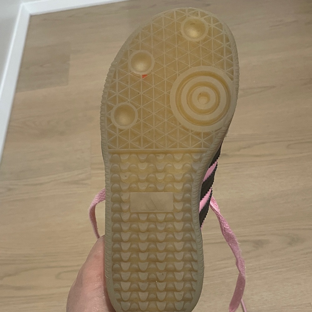 Adidas Kids Pink and Gray Sneakers - Picture 9 of 9